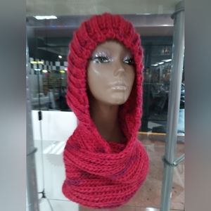 Knitted Hat Scarf